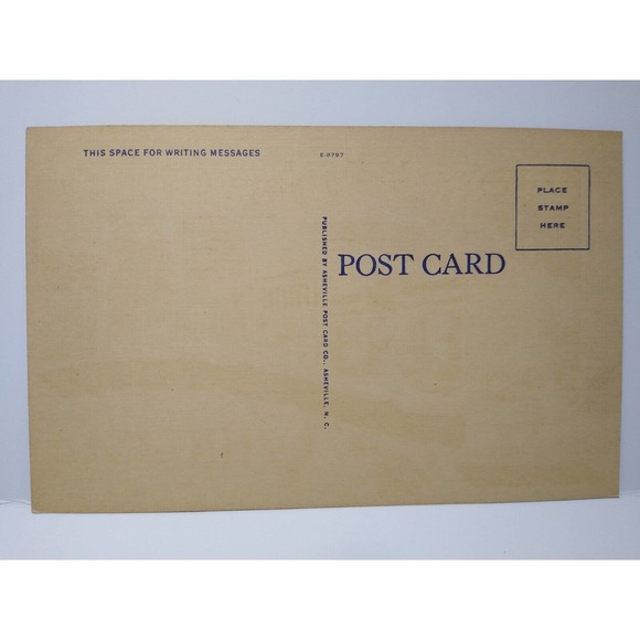 Greetings From Roanoke Virginia Large Big Letter Linen Postcard Buildings Unused - Picture 2 of 2